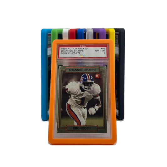 The Hobby Lair Bumper Guard for PSA Graded Cards ONLY | Shield Your Slabs! | Ultimate Edge Protector Bumper | 1 Pack Orange